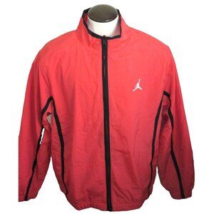 Jordan Men's Essentials Woven Flight Jacket Lobster Red Black Sizes NWT